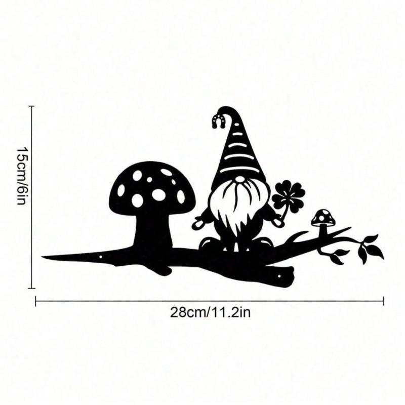 Винтажные силуэтные садовые статуи из черного металла, причудливый декор для улицы, подарок на Пасху TY3215 разноцветный
