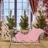 Home Christmas Sleigh Decor Party Theme Decoration Santa Sleigh Decoration Sleigh Sculpture Winter Decor Hanging toy gifts