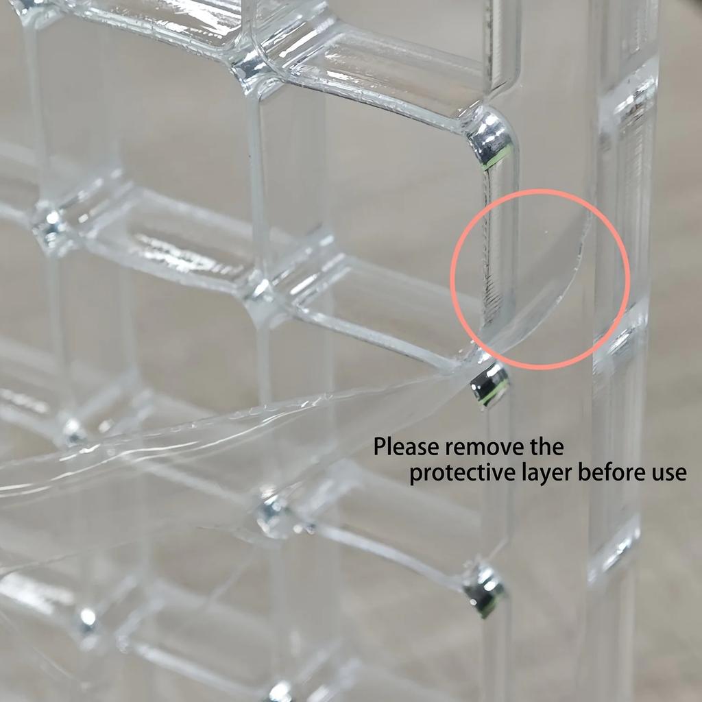 Custodia Espositore Magnetica in Acrilico Trasparente con 36 Scomparti Organizer Trasparente per Conchiglie Stelle Marine Gioielli Bigiotteria Esposizione per Creazione Gioielli
