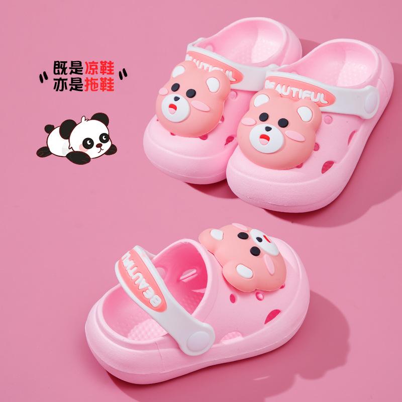Pantofole antiscivolo per bambini, zoccoli da cartone animato per bambine, scarpe per gattonare, scarpe chiuse per bambini piccoli, scarpe per bambini adatte per l'uso all'aperto, per