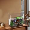 Tank For Turtles Clear Desk Fish Tank Turtle Tank Starter Ornamental Fish Bowl Multi-Function Areas Small Aquarium Aquarium