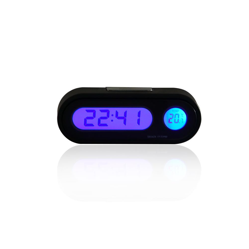 Car Ornament Car Styling LCD Backlight Electronic Clock Digital Clock Thermometer Clock Car Clock