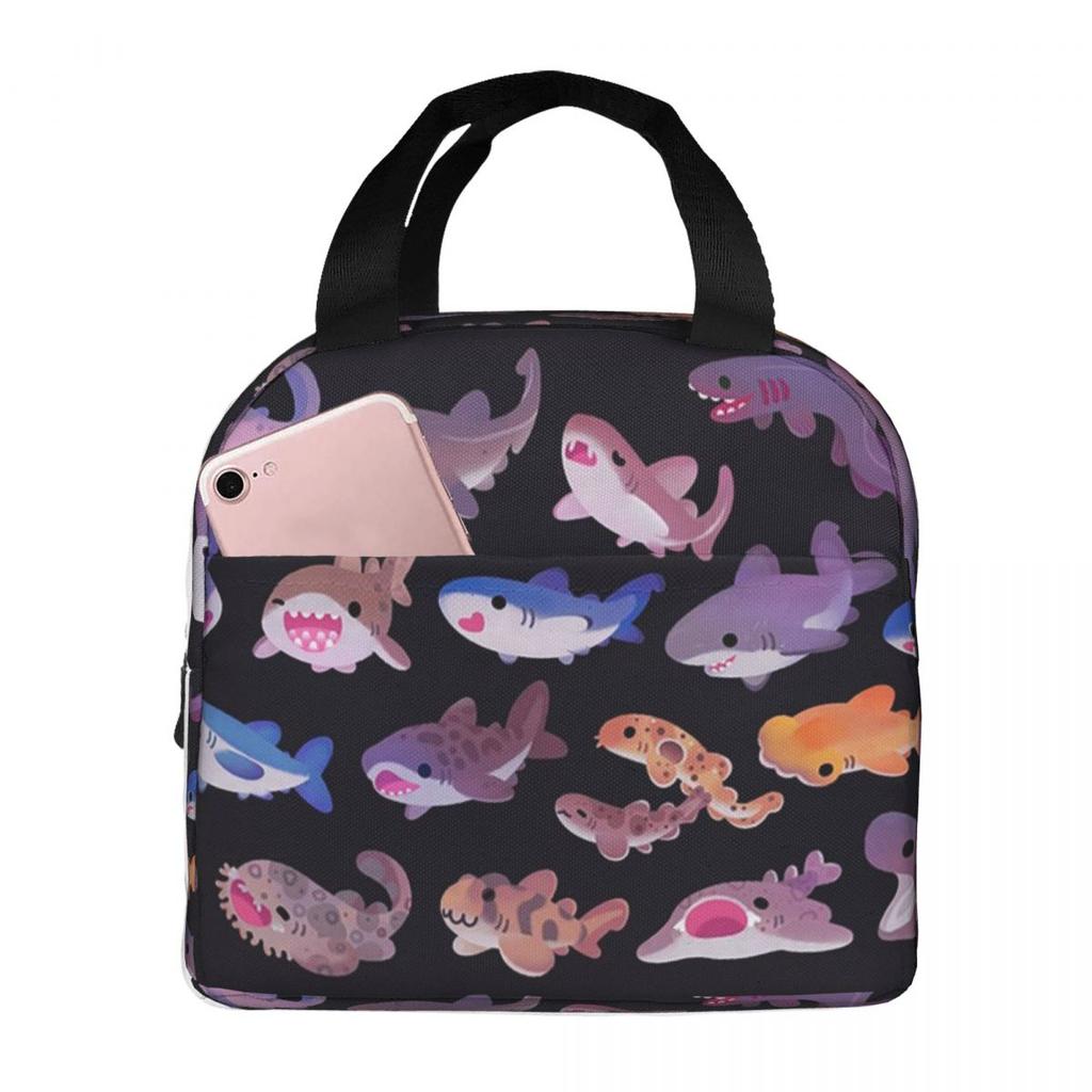 Shark Day Insulated Lunch Bag for Kids School Cooler Thermal Food Box Tote Portable Lunch Boxes Container
