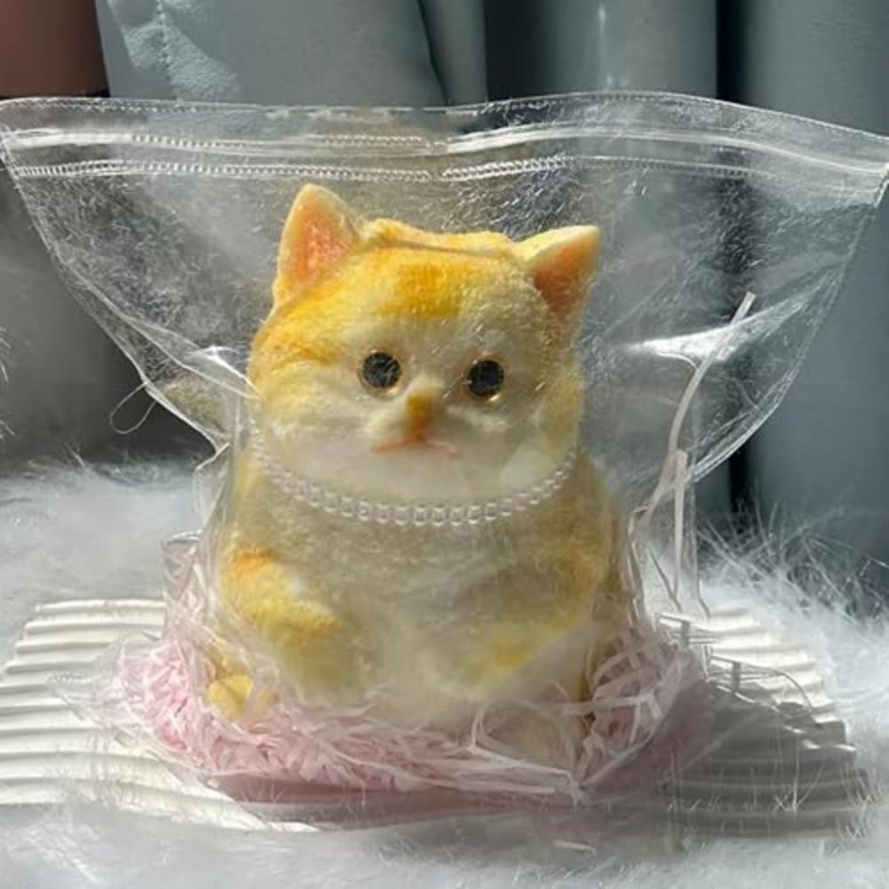 Cute Squishy Relief Squeeze Cat Toys Silicone Cat Soft Squeeze Toys  for Adults Kids