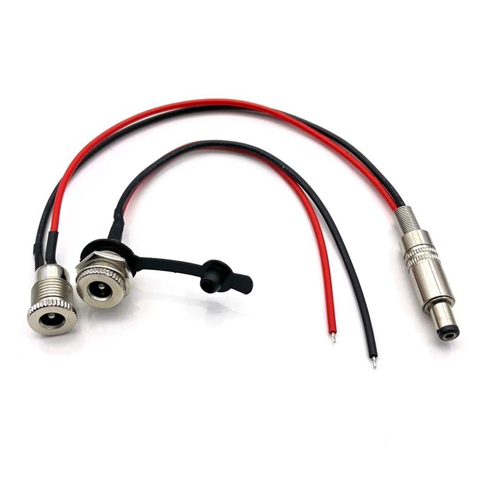 1Pcs DC099 Female Panel Mount Connector 20cm Charging Power Socket  Wiring Assembly Accessory