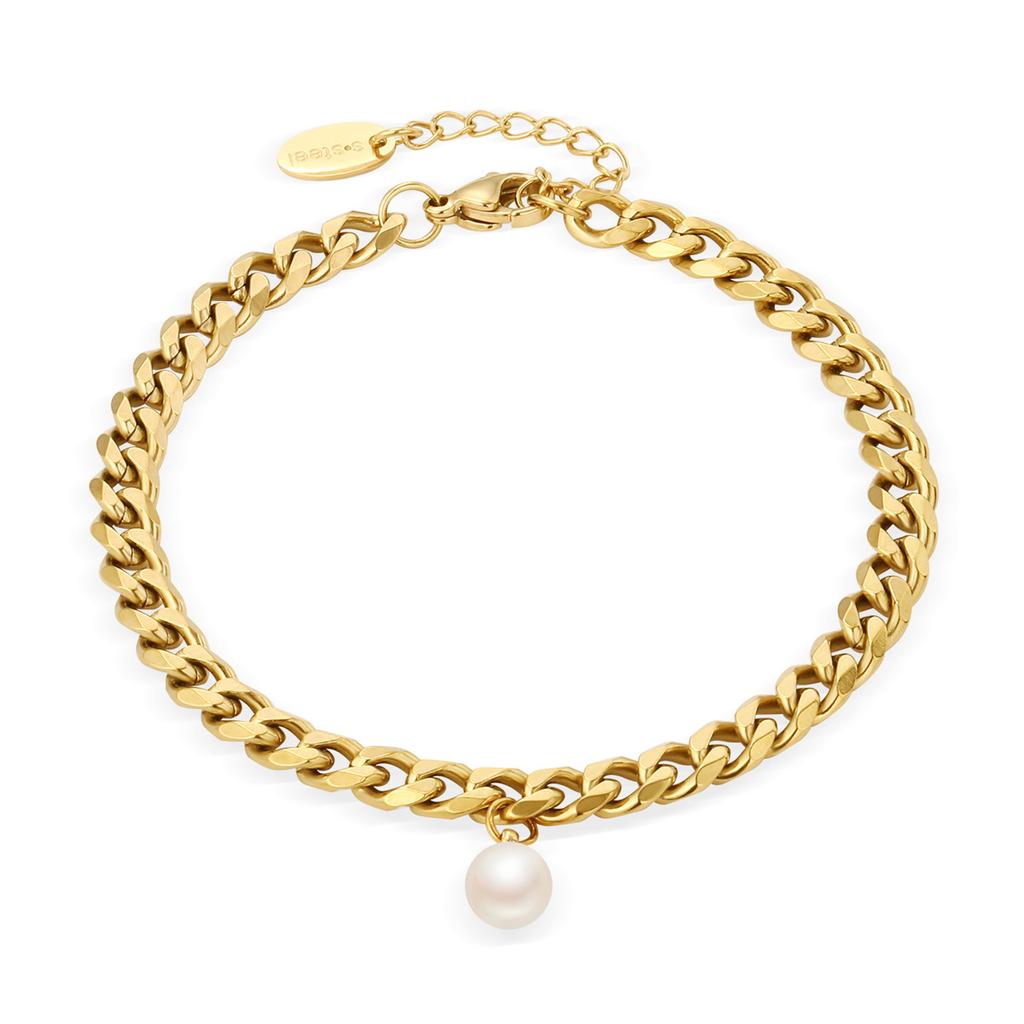 Pearl Pendant Bracelet Titanium Steel Does Not Fade Women'S Simple Fashion Stainless Steel Jewelry