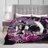Soft Warm Blanket Decorative Helluva Boss Loona Throw Blanket  Flannel Bedspread For Outdoor Aesthetic Sofa Bed Cover