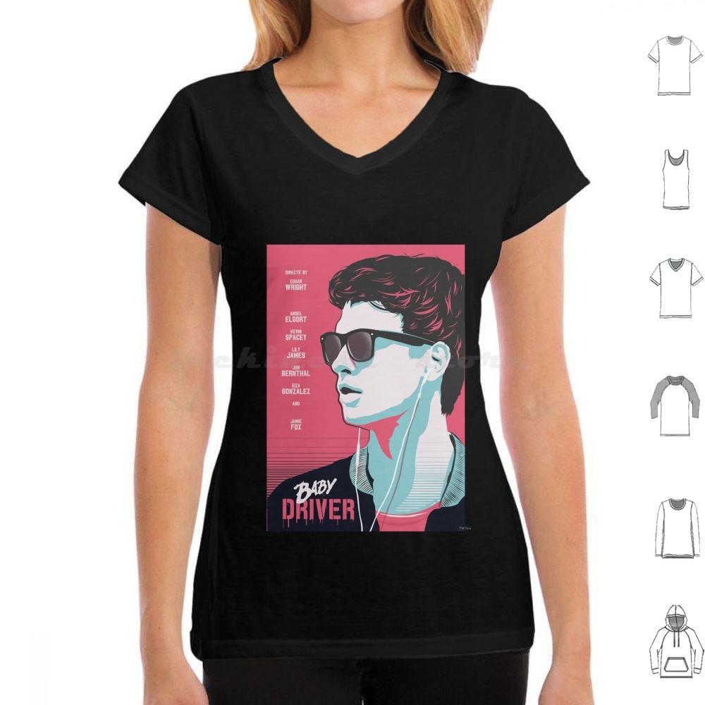Baby Driver T Shirt 6xl Cotton Cool Tee Baby Driver Movie Cinema Film Cinephile Cool Art Geek
