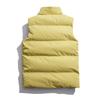 New Men's Stand-up Collar Double-sided Wear Thickened Down Cotton Vest Autumn and Winter Tide Youth Large-size Casual Wear