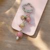 Sparkling Strawberry Keychain Zinc Zinc Alloy Bag Charm Sweet Phone Charm  Car Key Charm