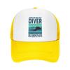 Individuelle Tauch-Trucker-Kappe Damen Unisex Verstellbar Erwachsene Tauch-Taucher Zitate Baseballkappe Outdoor Papa-Kappe