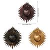 Elegant Gothic Sacred Hearts Wall Hanging Plaque Resin Cardiac Sculpture Ornament Perfect for Home Office Decors Gift