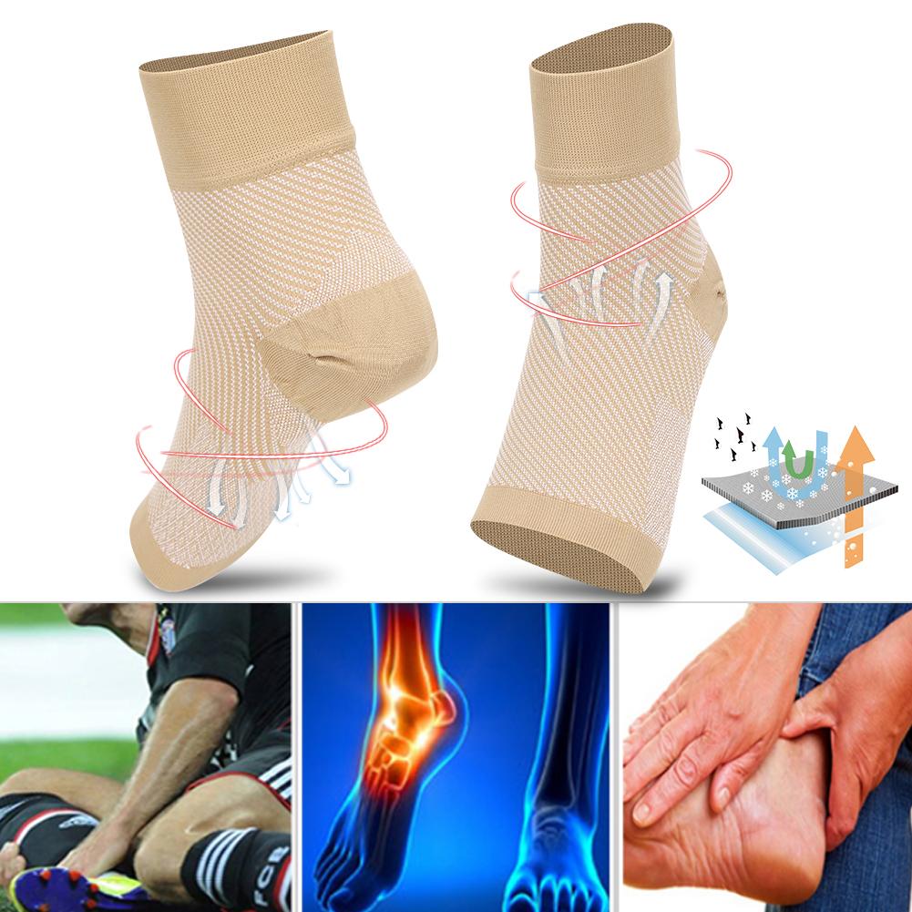 Sport Ankle Brace Protector Compression Support Sleeve Short Socks for Injury Recovery Joint PainAnkle Brace L