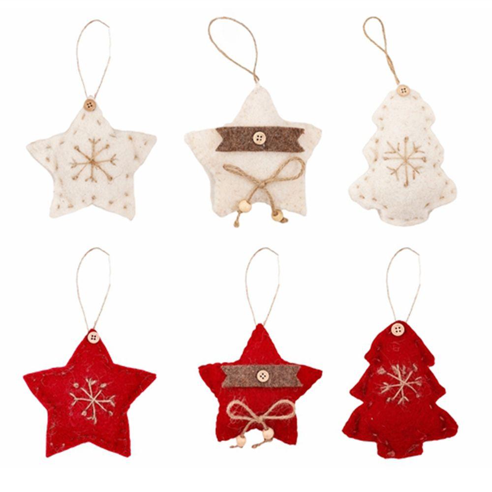Creative Christmas Hanging Decoration Felt Fabric Colorful Felt Christmas Hanging Pendant Plush Handmade
