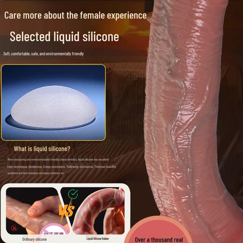 Extra Großer Flüssigsilikon-Masturbator für Frauen - Falscher Penis Erwachsenenspielzeug