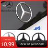 Adesivo per Auto 90mm ABS Cromo Nero Logo Emblema Mercedes Stella Posteriore Per Mercedes Benz W203 W206 W212 X253 W167 W166 W247 C E