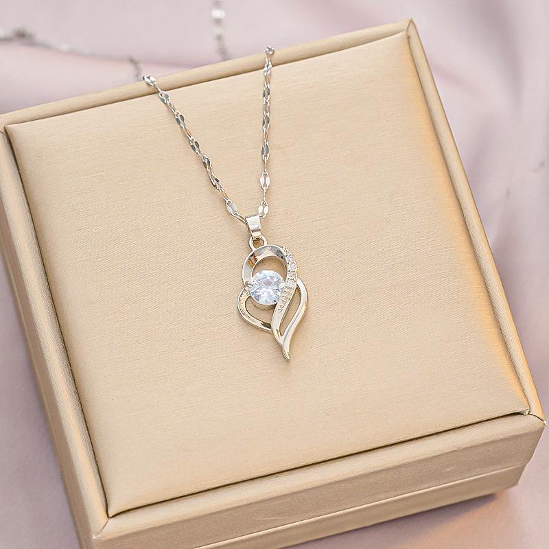 

Ожерелье в форме сердца, женское нишевое ожерелье с подвеской в ​​форме сердца