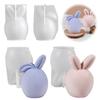 Ostern Silikonformen Ei Hase Kunsthandwerk Geschenk Gießformen Hase Silikonform für DIY Kerzen Seife Gips Handwerk