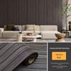 Self-Adhesive Wood Grain Embossed Wall Panel - Waterproof & Moisture-proof Decoration for Living Room.
