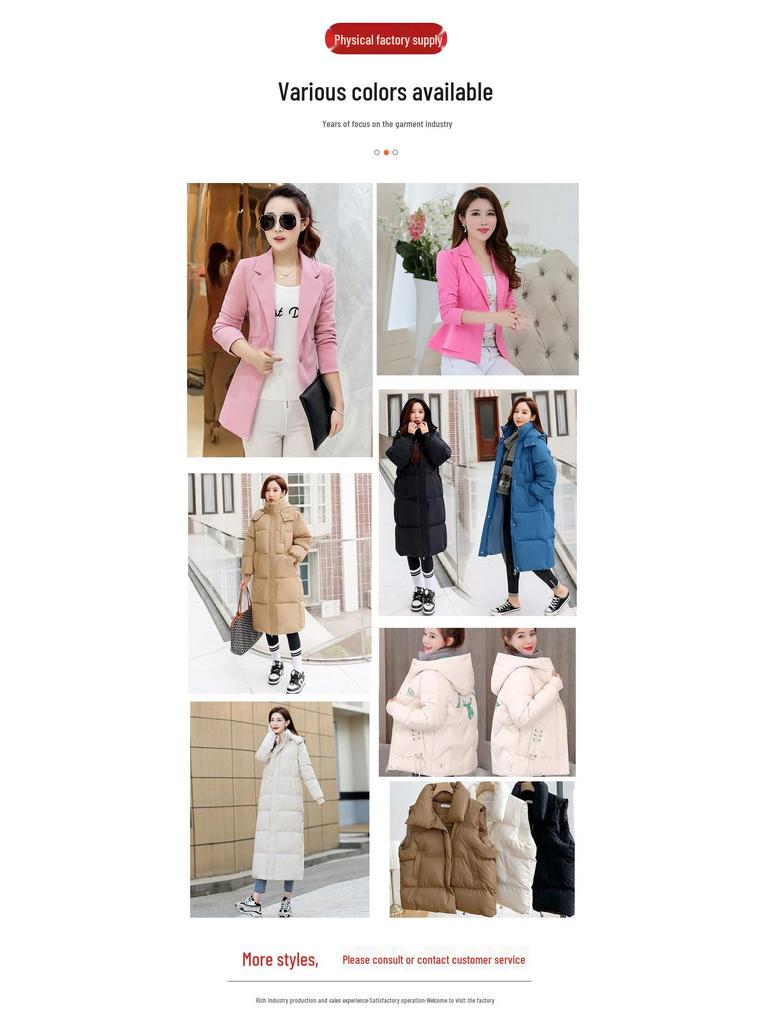 2025 Damen Locker Geschnittene Daunen-Baumwollweste mit Stehkragen und Schulterpolstern - Einfarbig für Frühling & Herbst, Koreanische Version