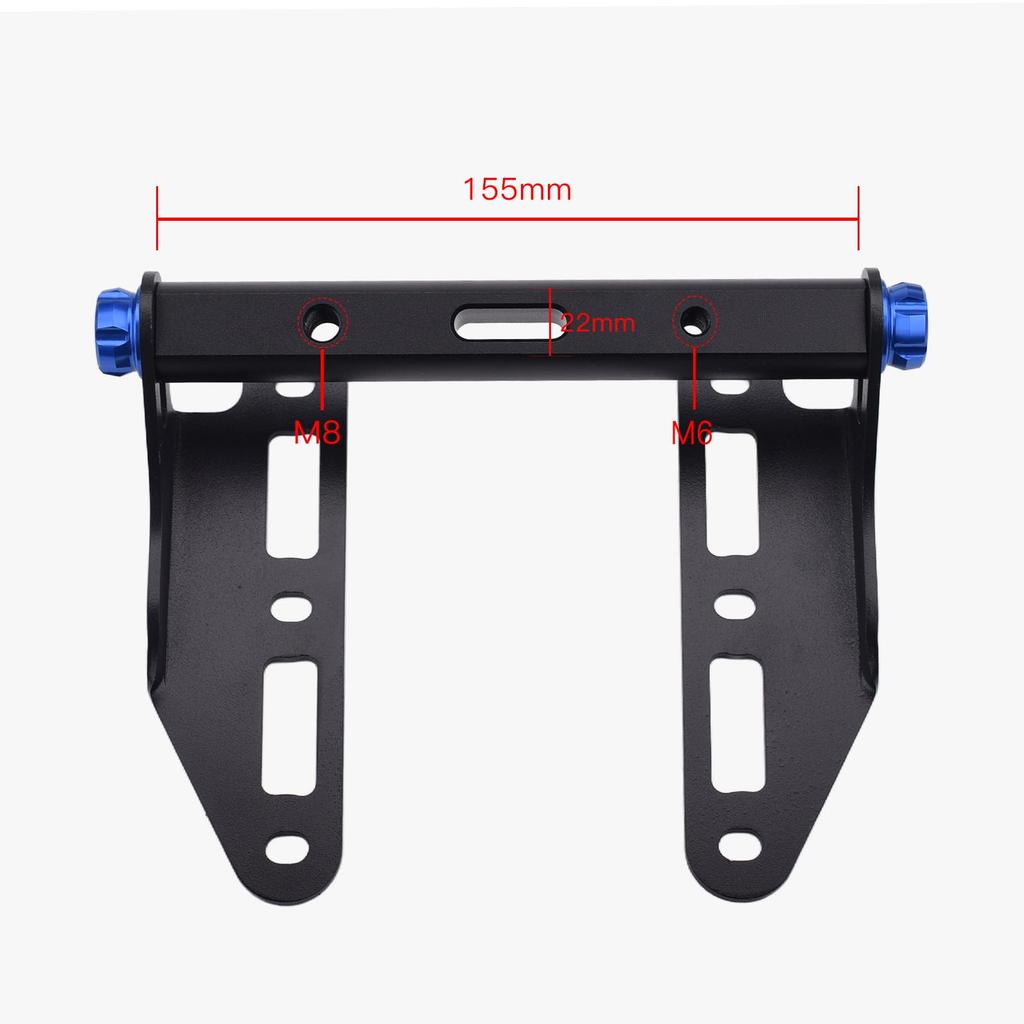 LEDISHUN Motorcycle Windscreen Offset Bracket for Suzuki 250SX V-Strom ('23) <8BK-EL11L> (Black)
