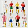 1-8pcs/set Football Star  C.Ronaldo Messi Mbappe Model Dolls Cartoon Cute Action Figure Car Accessories Football Fans Gifts