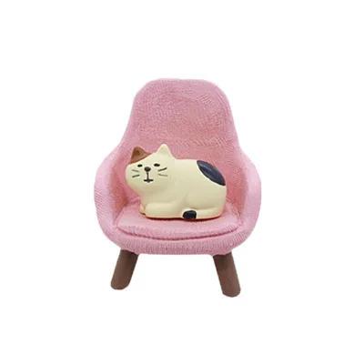 Zakka Japan Cat Sofa Japan Kawaii Miniature Figurines Resin Craft Bookshelf Decoration Collectible Scene Decoration