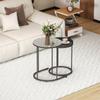 Set of Two Industrial Nesting Tables - Grey