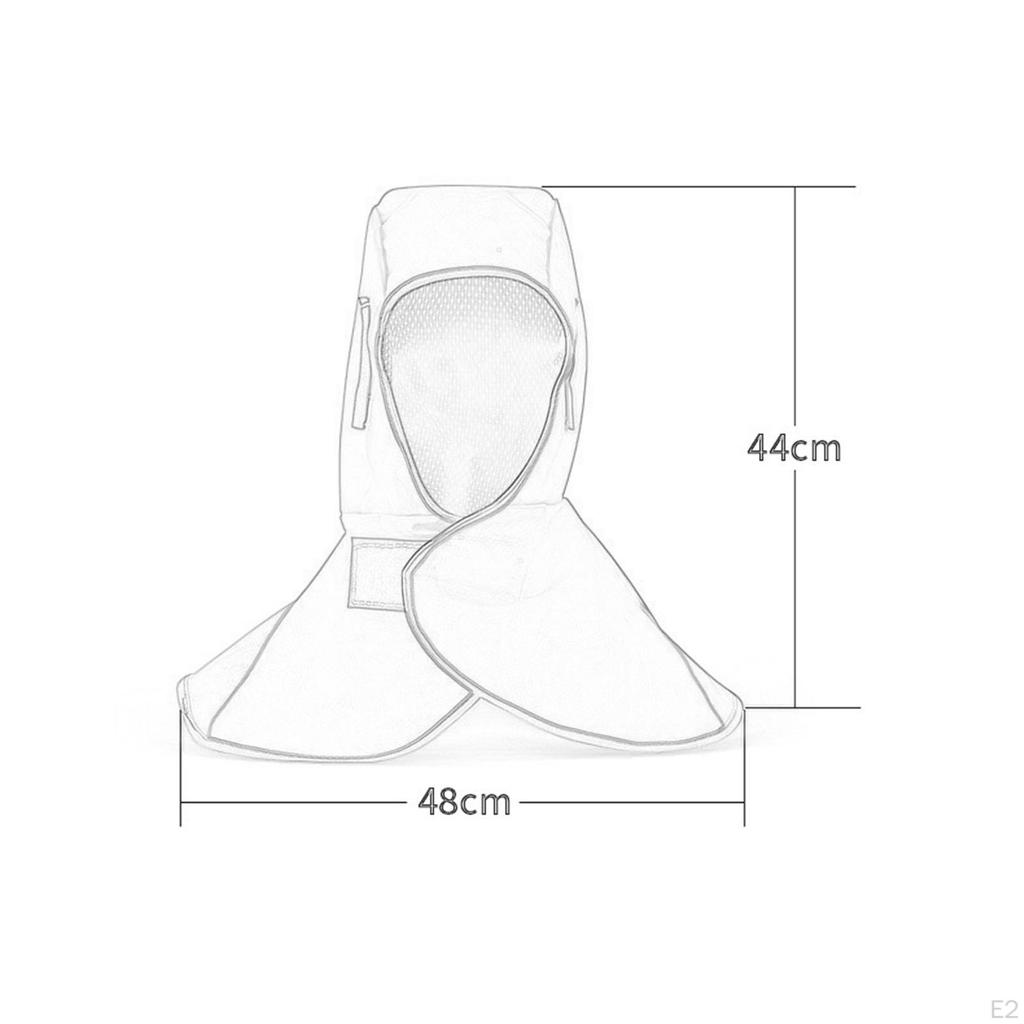Flame Retardant Welding Cover Hood Head Protective Hat with Neck