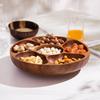 Solid Wood Fruit Tray for Living Room Tea Table Unique Decor Snack Dish Nut Organizer Chinese Storage Tray