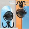 Portable Home Outdoor Small Fan USB Charging 2000mAh Table Outdoor Cooler Neck Fan 3 Speeds Cart Stroller Fan Desktop Tripod Fan