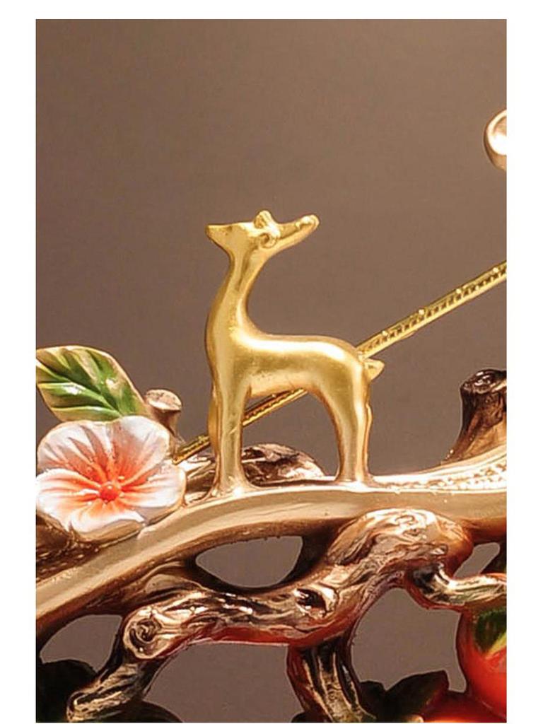 Luxurious Persimmon Wealth-Attracting Ornament - Foyer & Living Room Fortune Tree, Perfect Housewarming Gift for New Home