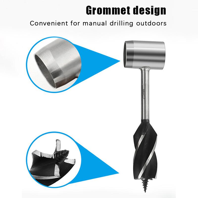 Hand Auger Drill Bits Bushcraft Settlers Hand Drill Punch Tool For Camping Hiking Portable Outdoor Survival Woodworking Tools