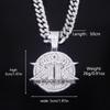 European and American English Letters KINGS Full of Diamonds KK Pendant, Hip Hop Rap Hiphop Cuban Chain Accessories