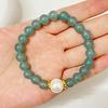 Natural Stone Beaded Bracelet for Women 8mm Round Beads Stretch Bangle Handmade Jewelry Gifts