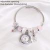 Elegant Beaded Watches Precise Quartz Watch Trendy Women's Bracelet Watches  Birthday Gift