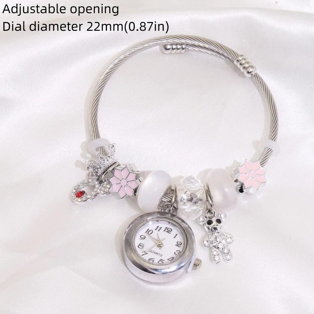 Elegant Beaded Watches Precise Quartz Watch Trendy Women's Bracelet Watches Birthday Gift
