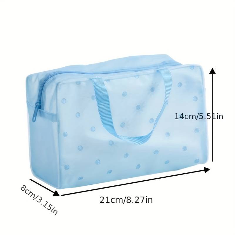 5 Stück Transparente Toilettenartikelverpackung Reisekosmetiktasche Wasserdichte ReisetascheKulturbeutel Tragbare Reise Business Strandtasche