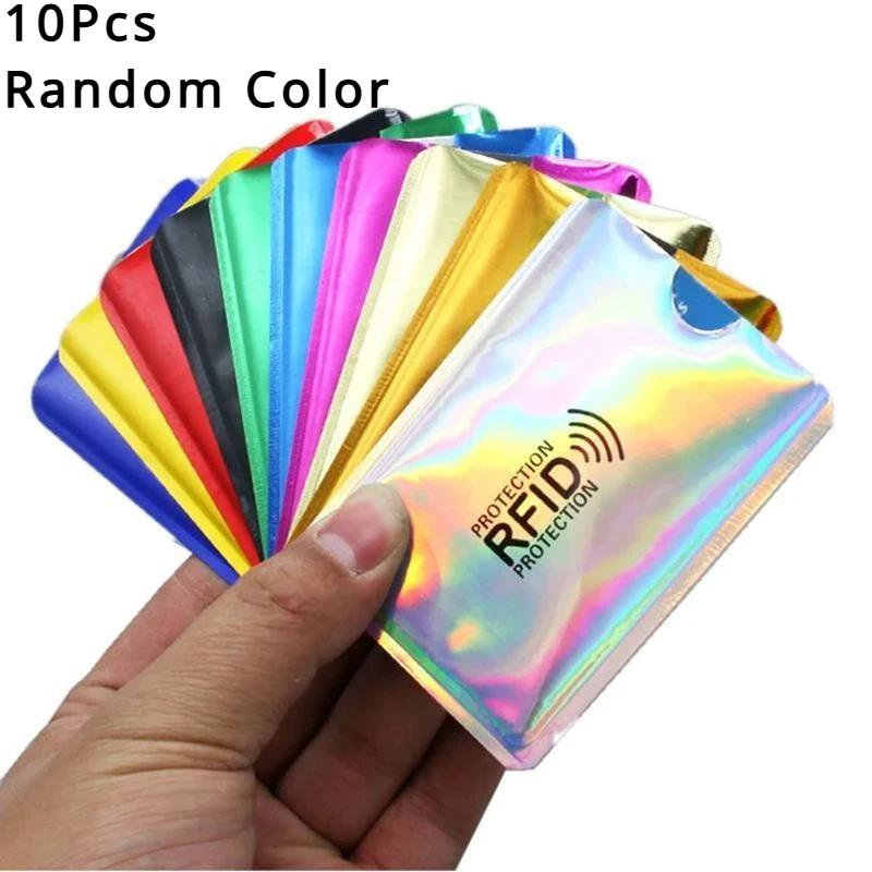 5/10Pcs RFID Blocking Sleeves, Identity Theft Protection Secure Sleeve for Credit Cards, Debit Card, Clear Plastic Sleeve