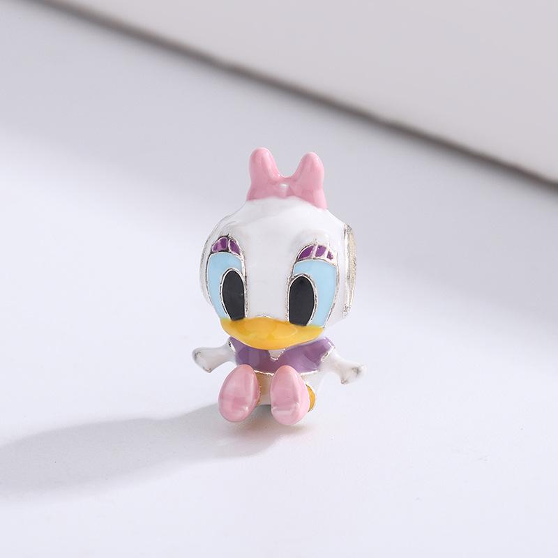 Miniso Disney Series 925 Silver Beads Turtle Olaf Mike Charm Fit Original Bracelet Women DIY Pendant Trinkets Jewelry