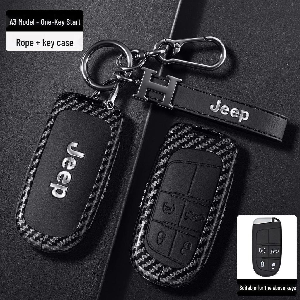 Jeep Key Case for Grand Cherokee, Renegade, Compass, Commander, and Cherokee