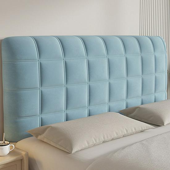 Protezione per Testiera Monocolore Addensata - Copertura Imbottita in Cotone Completamente Avvolgente per Autunno e Inverno