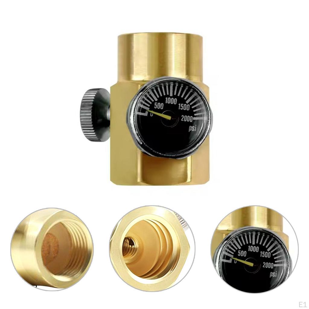 Bottle Cylinder CO2 Refill Connector Adapter Accessories,Compact,Practical Replacement with 2000PSI