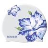 Flower Pattern Swimming Cap Silicone Bathing Cap Swimming Accessories Diving Cap  Swim Pool