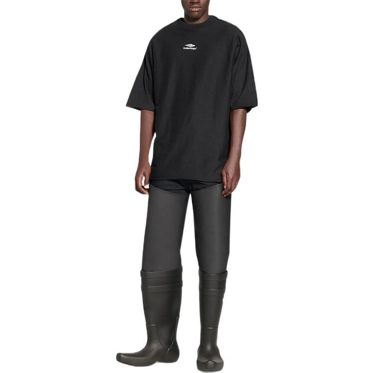 (WMNS) Balenciaga 3B Sports Icon Flat T-Shirt 'Black' Women's 704032TMVJ71070