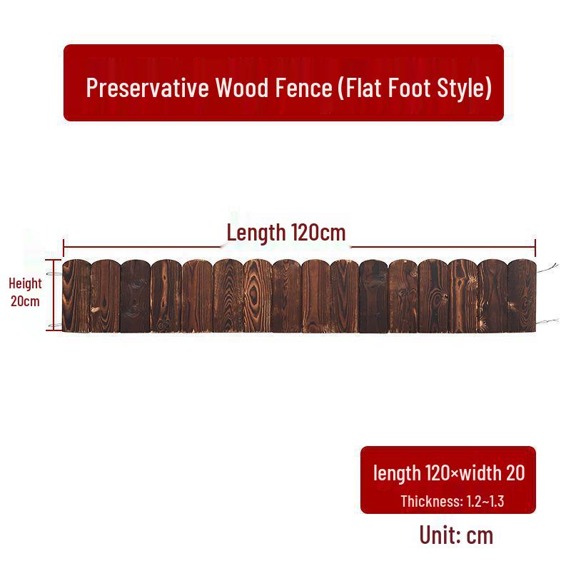 Karbikalisierter Korrosionsschutz Massivholz Gartenzaun für den Außenbereich