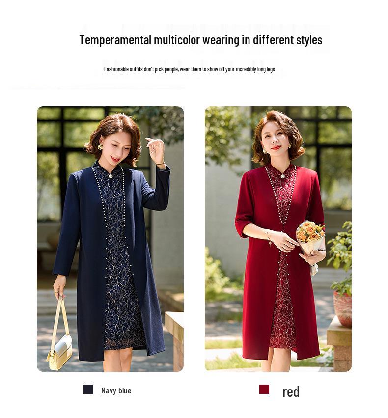 Fashionable Long Skirt for Mother of the Bride - Elegant Wedding Banquet Dress