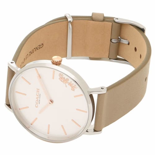 Coach Women's Watch 14503119 Gray Beige Silver