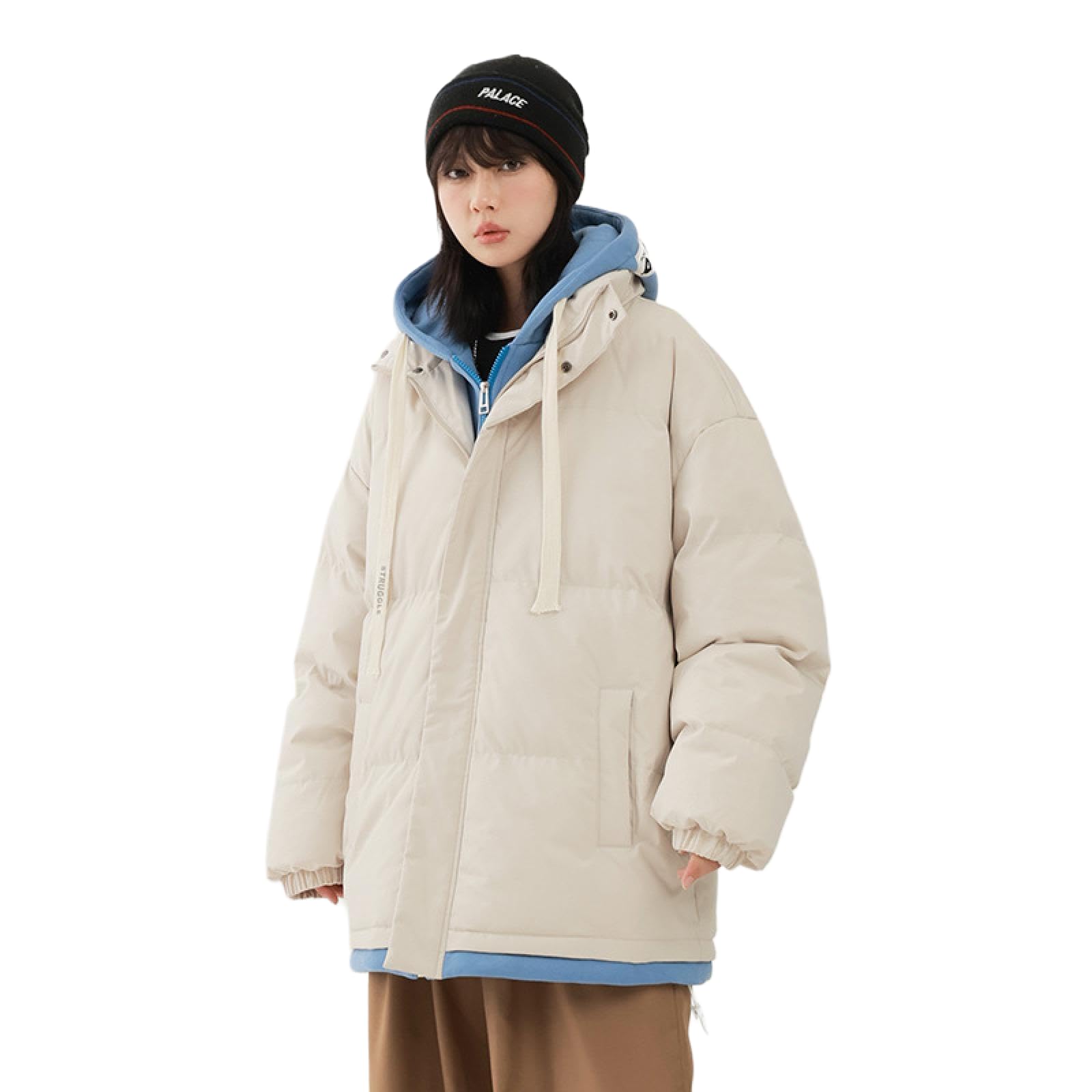 

Зимняя куртка с капюшоном Vasarhely, пуховая, доступна в больших размерах, свободного кроя, идеальна для середины зимы и активного отдыха, мужская, ветрозащитная, теплая, удобная, бежевый