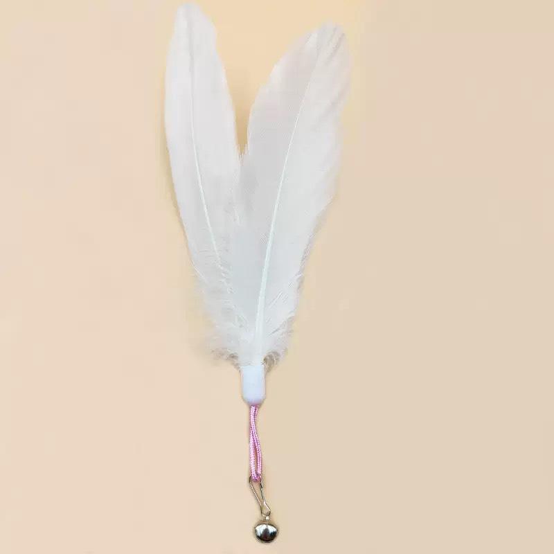 Strong Suction Cat Teaser: Feather Bell, Steel Wire Rod, Cat Head Toy